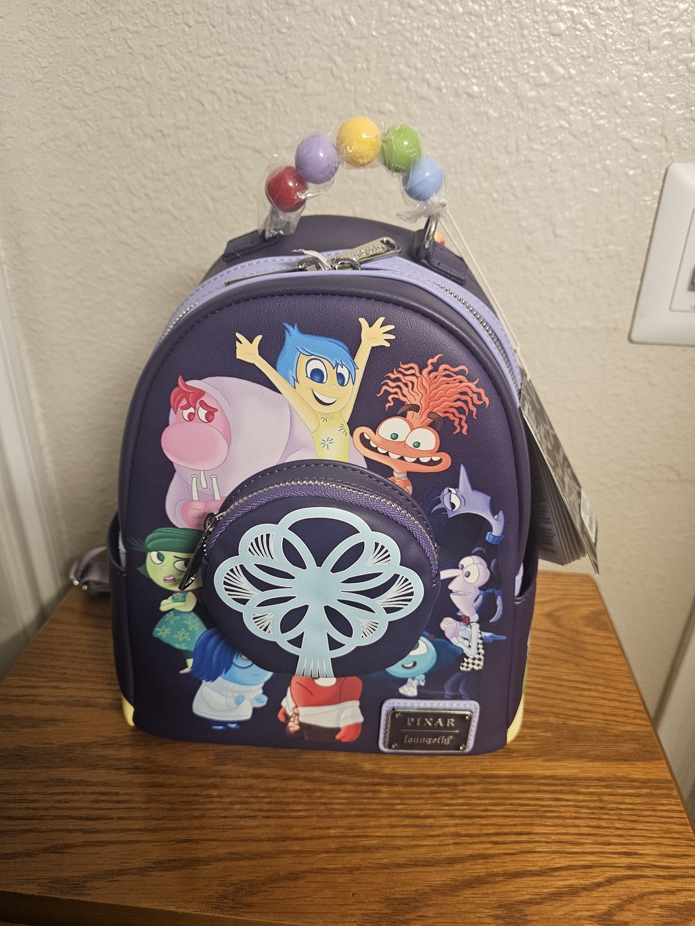Loungefly Disney Pixar Inside Out 2 Emotions Light-Up Mini Backpack NWT